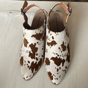 Cow Print Pierre Dumas Booties Size 9